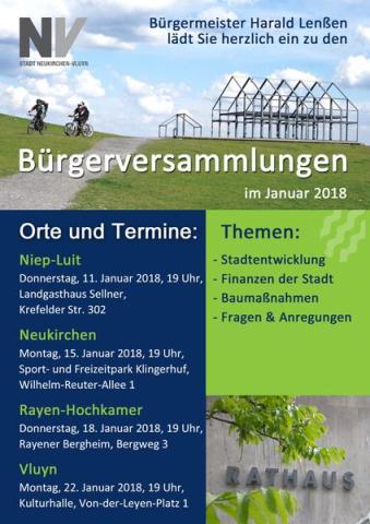 Bürgerversammlungen Neukirchen-Vluyn 2018