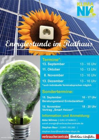 Energiestunde im Rathaus Neukirchen-Vluyn