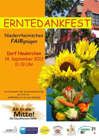 Erntedankfest im Dorf Neukirchen