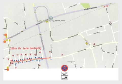 Änderung der Verkehrsführung auf der Hartfeldstraße