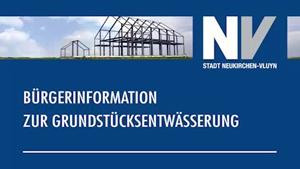 Logo zum Animationsfilm "Bürgerinformation Grundstücksentwässerung"