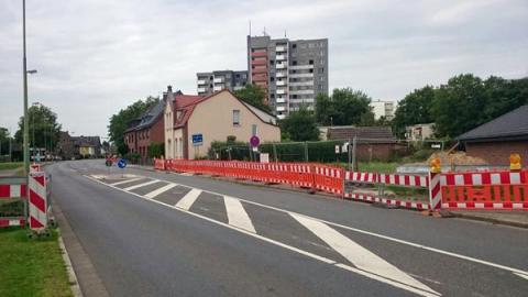 Einseitige Sperrung der Niederrheinallee