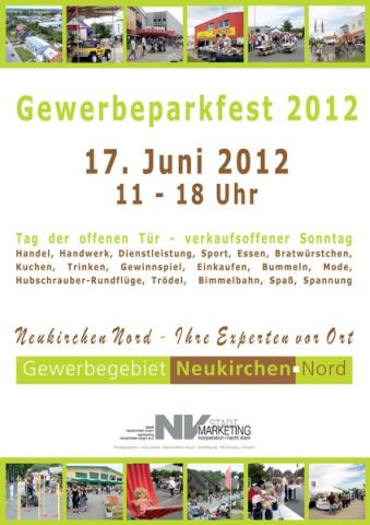 Plakat Gewerbeparkfest 2012