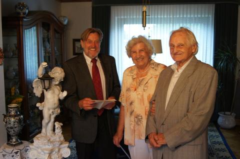 Friedrich und Anneliese Rettig feiern Eiserne Hochzeit