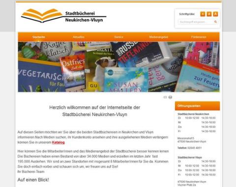 Stadtbücherei Neukirchen-Vluyn - neue Website