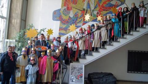 Sternsinger besuchen das Rathaus in Neukirchen-Vluyn