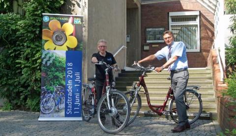 Frank´s Radhaus leiht dem Rathaus eBikes